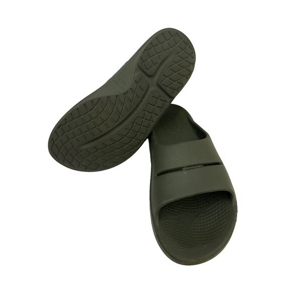 OOFOS Shoes OOahh Slip On Comfort Slide Sandals Olive Green Size Women's 9 - Picture 3 of 4